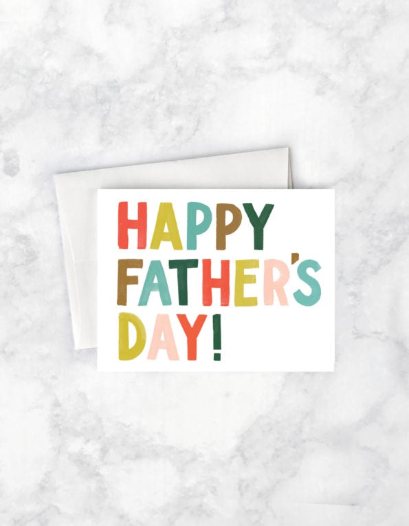 Color Letters Father&#39;s Day Card by Idlewild Co.