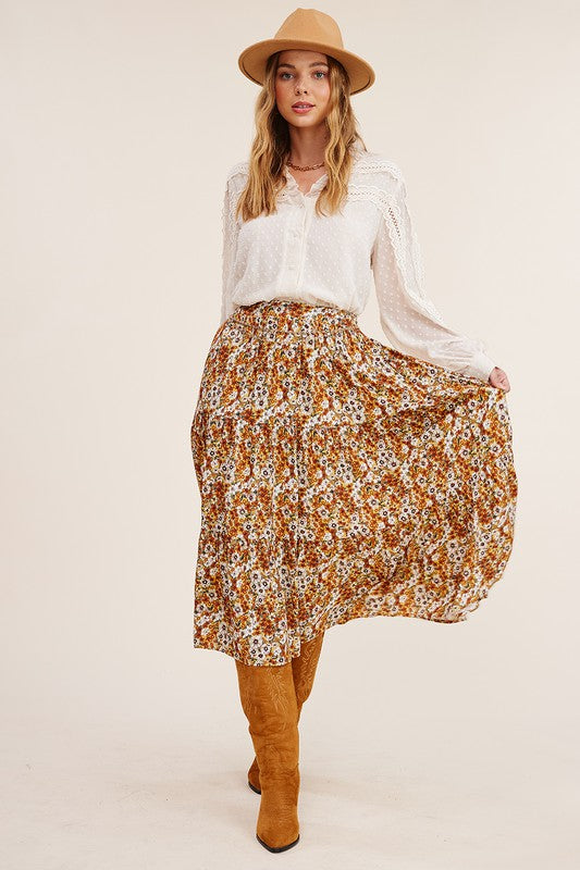 The Farrah Floral Skirt