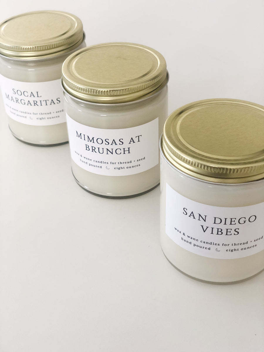 San Diego Vibes Candle by Wax + Wane x Thread + Seed