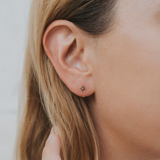 Star Huggie Earrings by JaxKelly