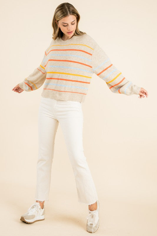 The Haley Rainbow Sweater