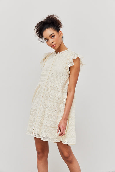 The Celine Lace Tiered Dress – Thread + Seed