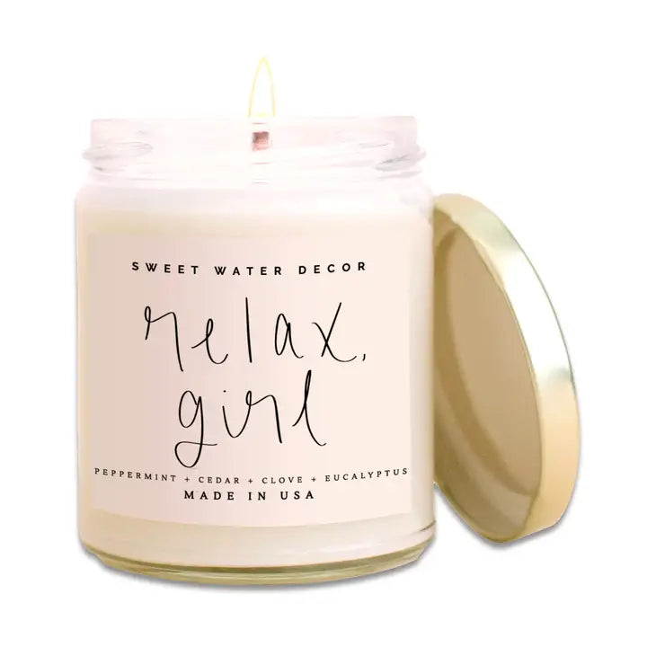 Relax, Girl Soy Candle by Sweet Water Decor