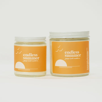 The Endless Summer Soy Glass Candle by Ginger June Candle Co.