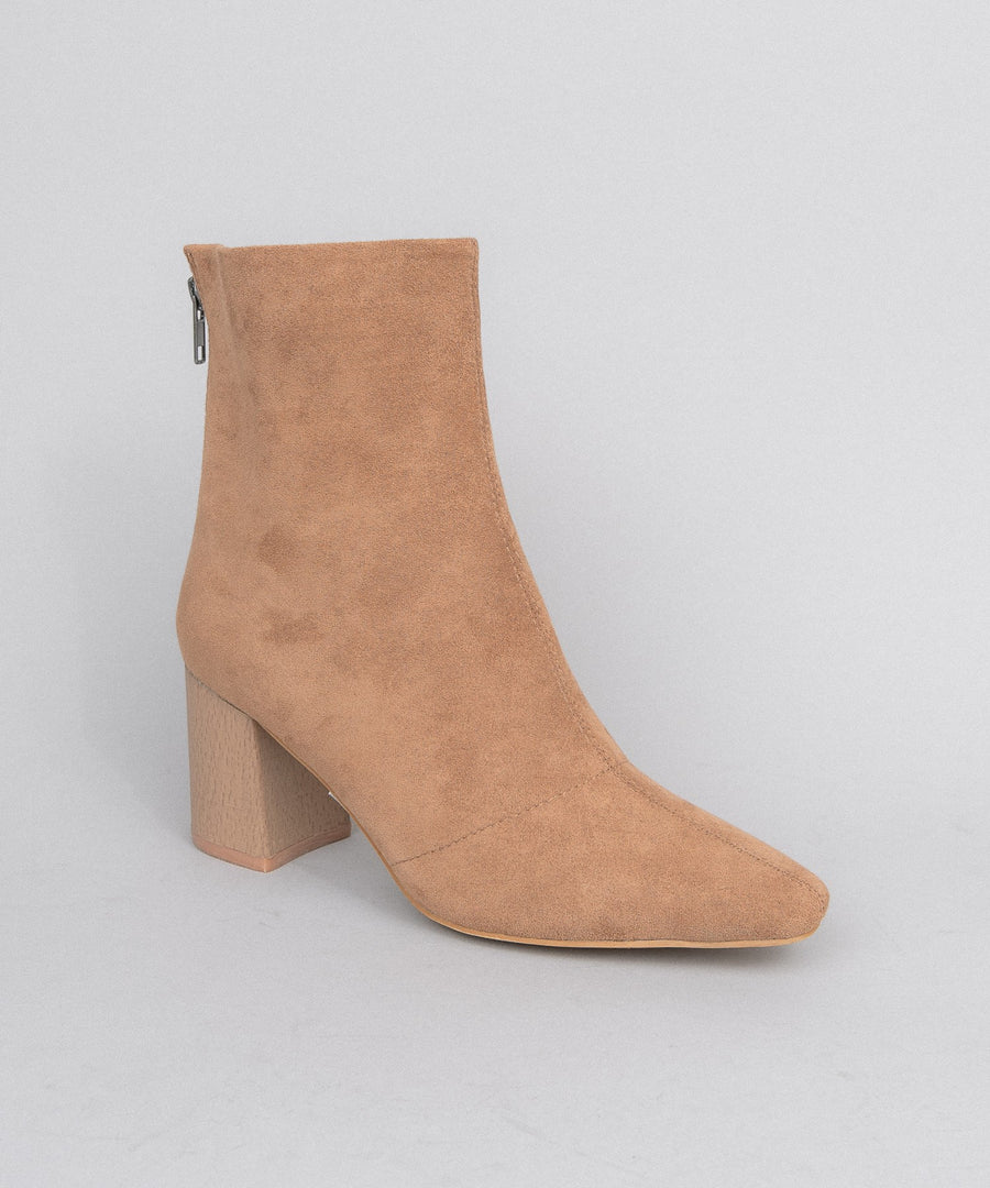 The Lexie Vegan Suede Ankle Boots