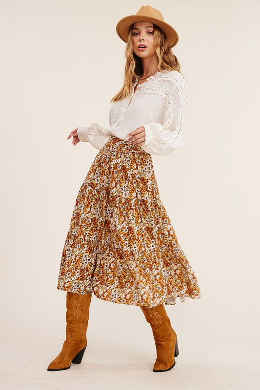 The Farrah Floral Skirt