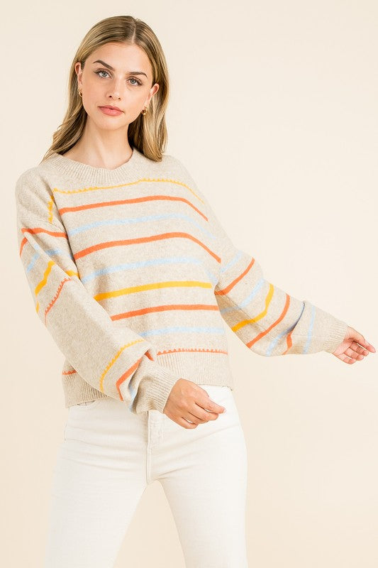 The Haley Rainbow Sweater