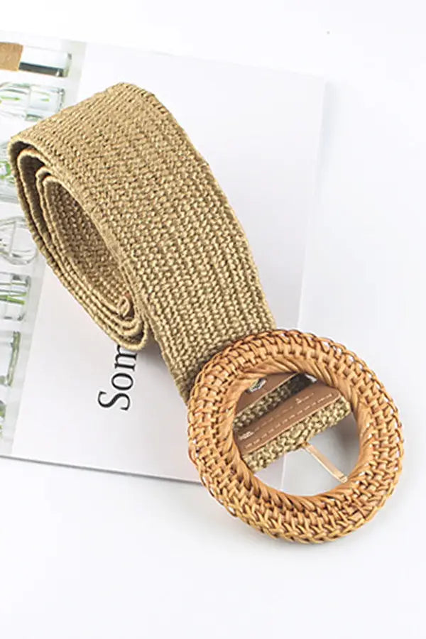 The Woven Round Buckle Belt