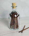 Cinnamon Matches in Corked Apothecary Jar
