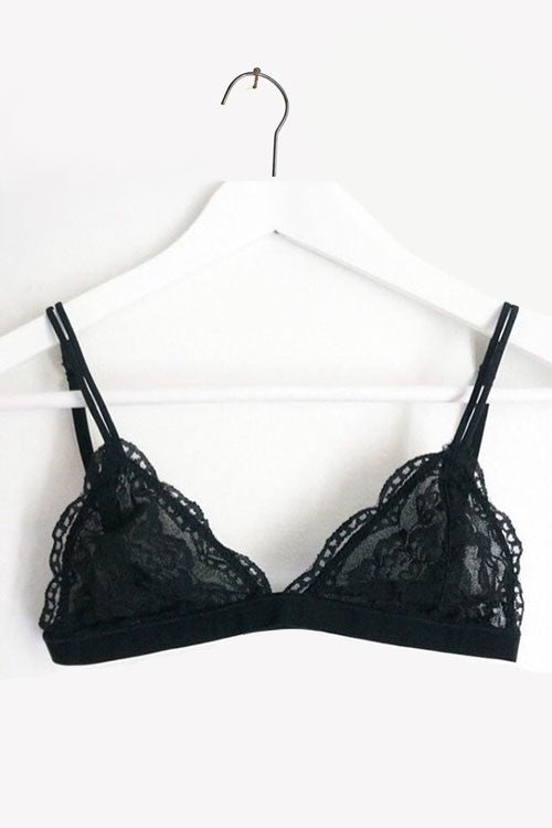 Lace Triangle Bralette 001 - Mrs. Grey – For Days