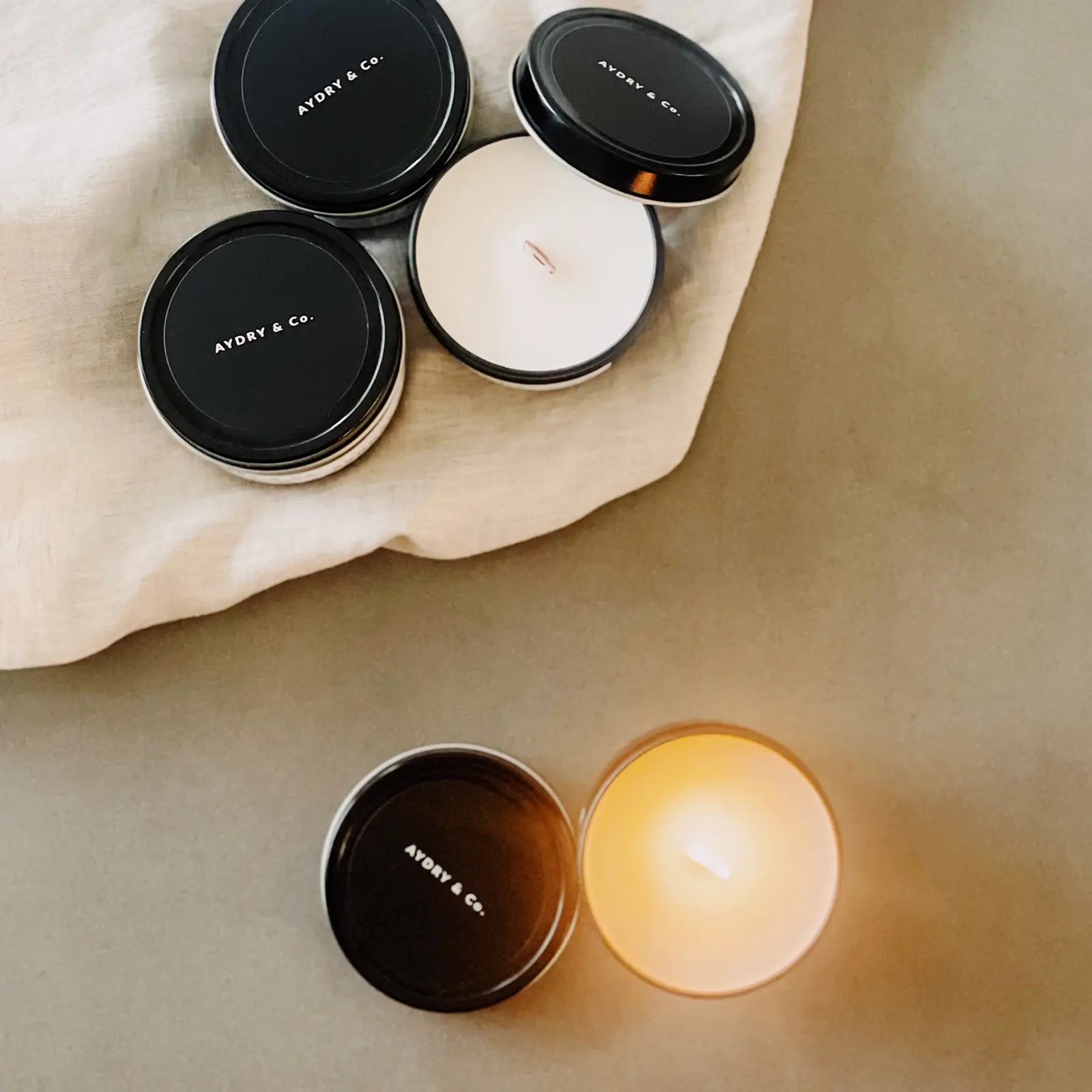 The Calm Mini Tin Candle by AYDRY &amp; Co.