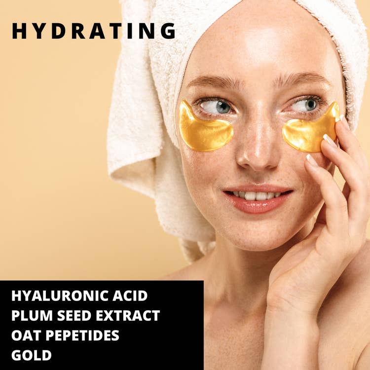 Perk Up Gold + Hyralaunic Acid Hydrogel Eye Masks by Pure Sol