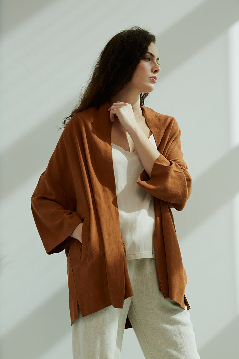 The Sampson Linen Blend Kimono