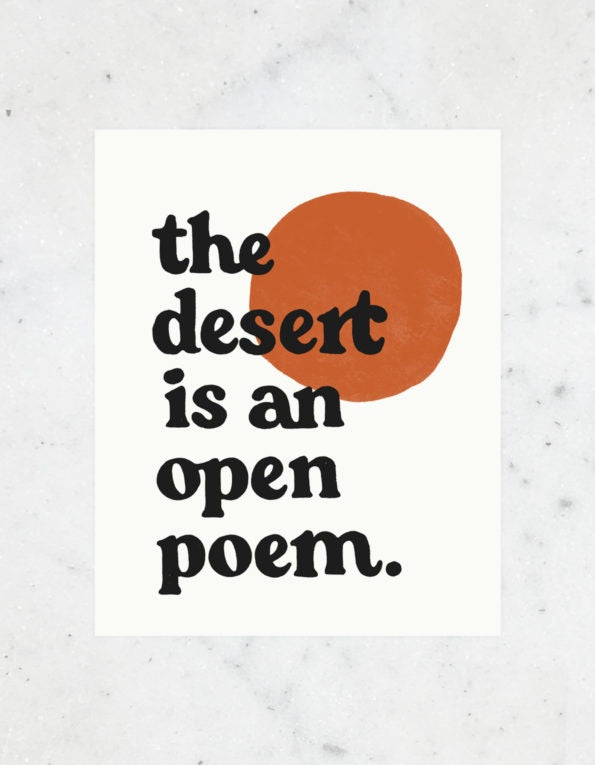 Desert Print by Idlewild Co.