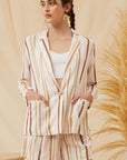 The Carmella Striped Blazer / Short Set - Pieces Sold Separately