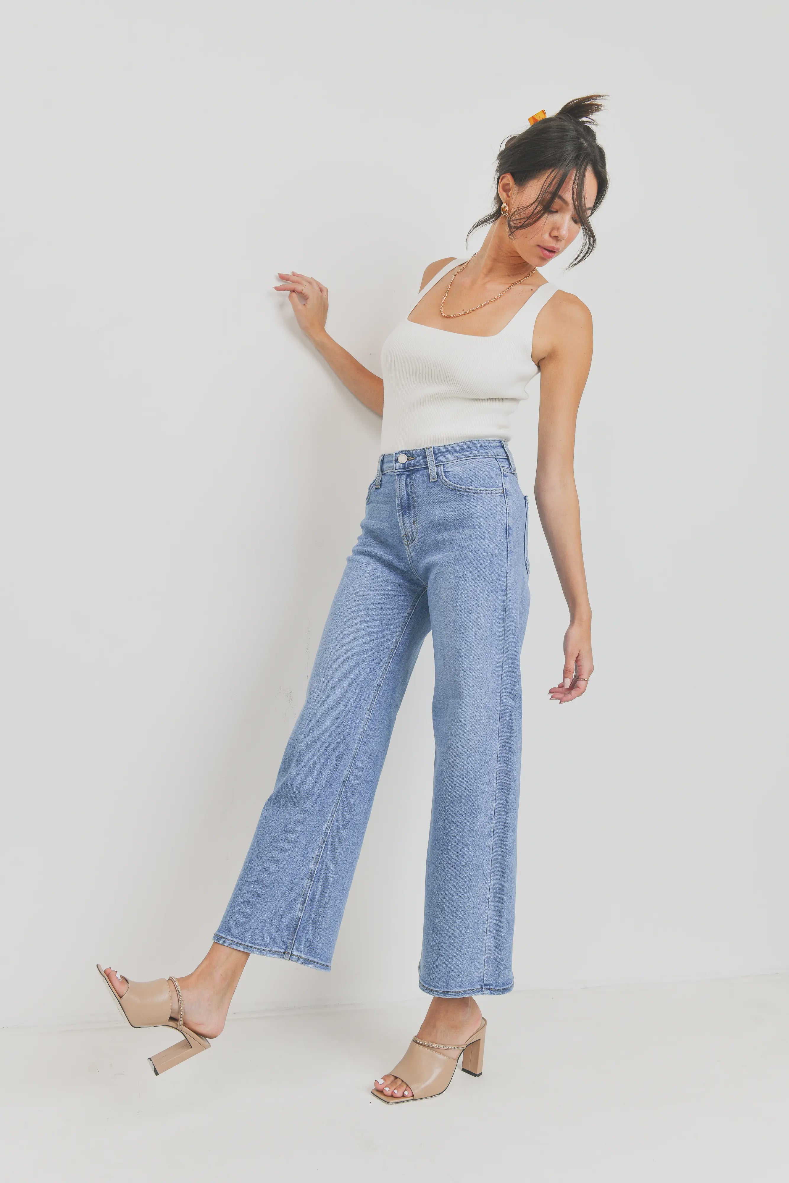 The Classic Wide Leg Jeans by Just Black Denim
