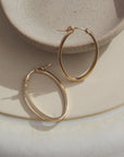 The Ophelia Oval Hoops By Token Jewelry