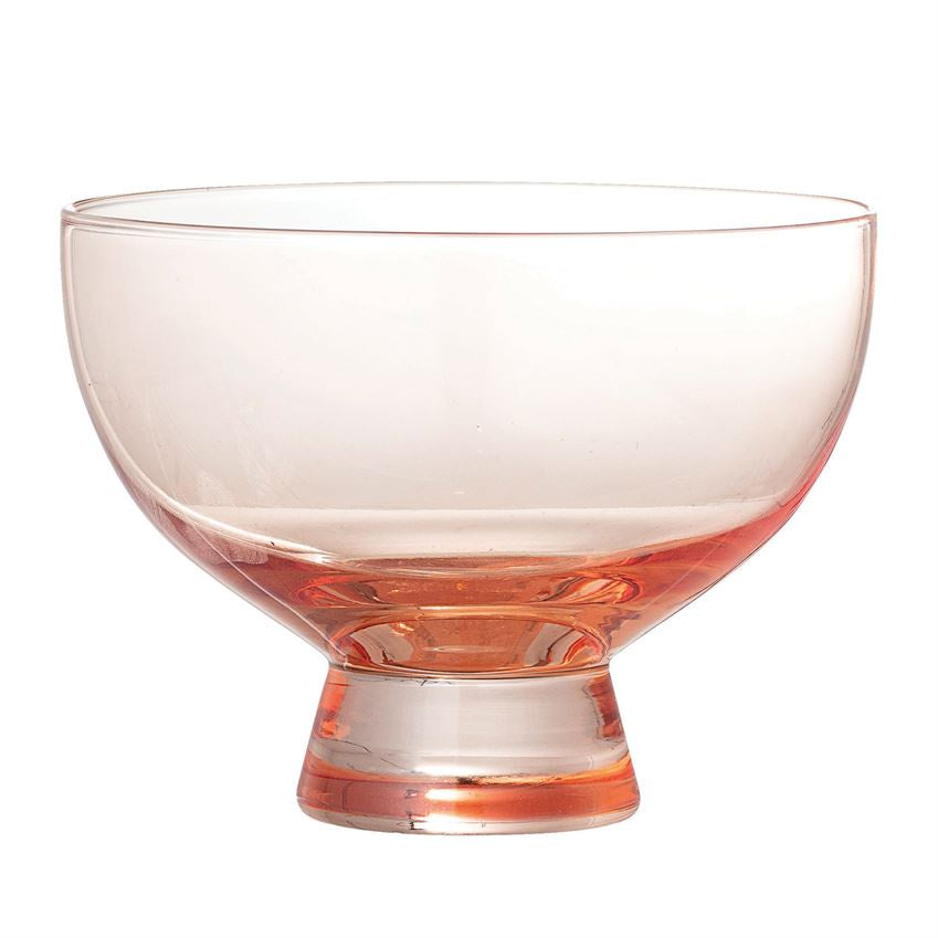Round Glass Footed Bowl