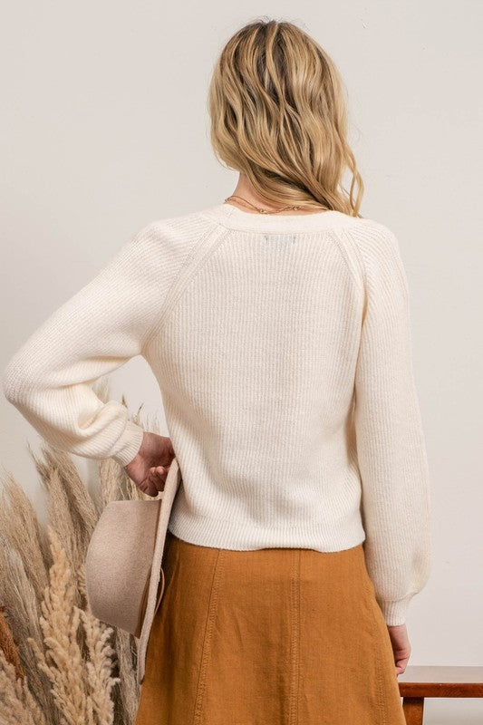 The Bishop Puff Sleeve Cardigan – Thread + Seed