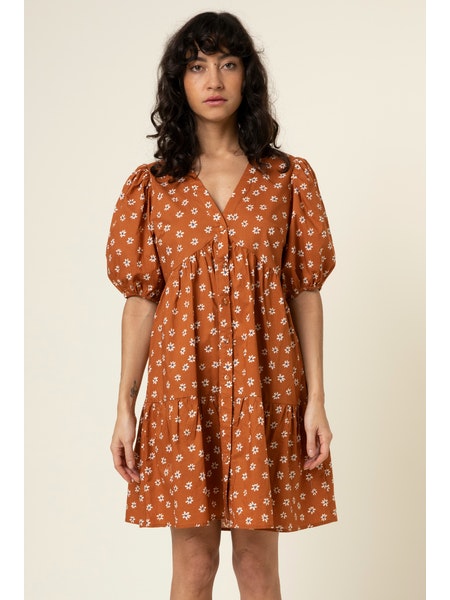 The Gabriella Floral Woven Dress by FRNCH