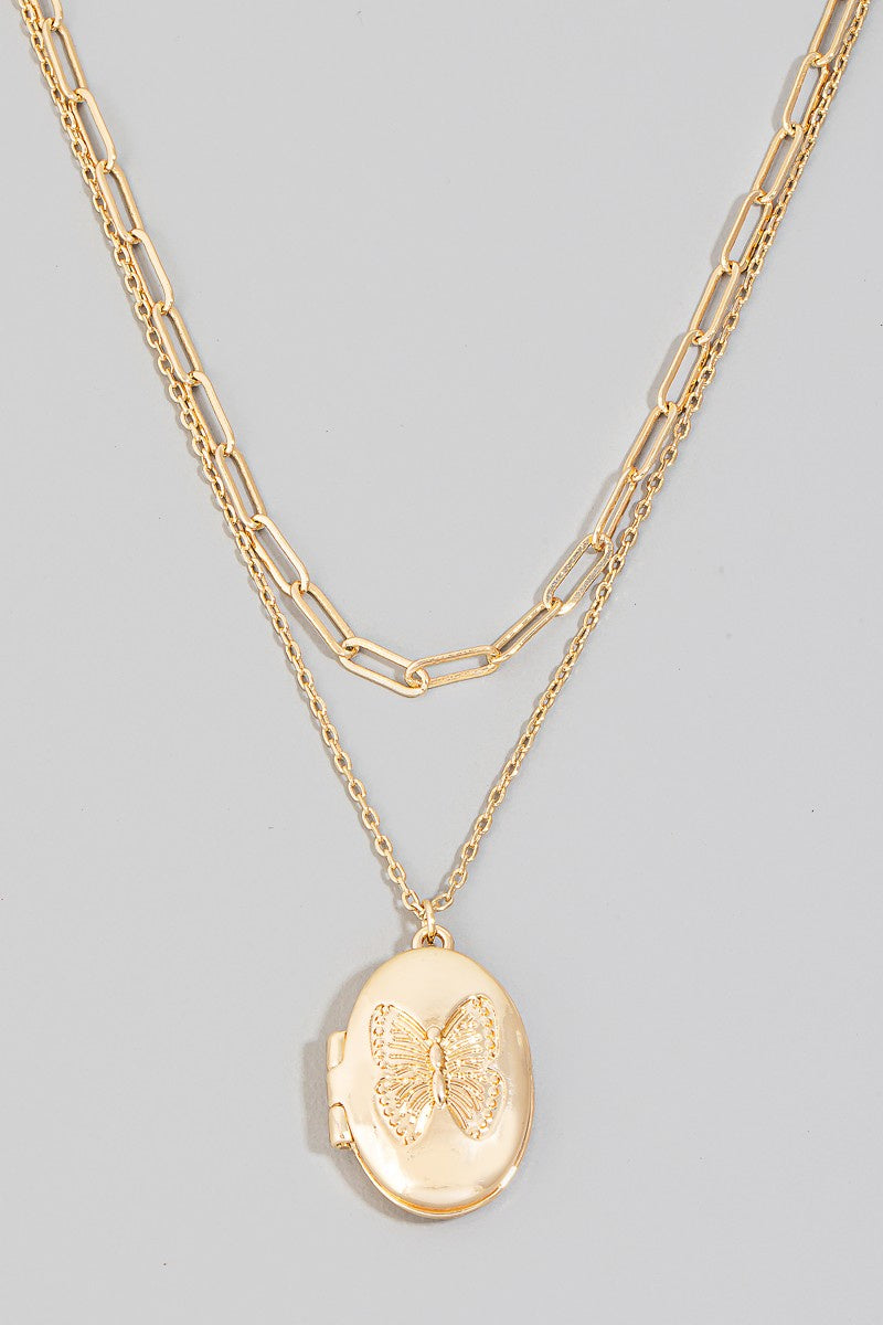 The Brass Butterfly Locket – Thread + Seed