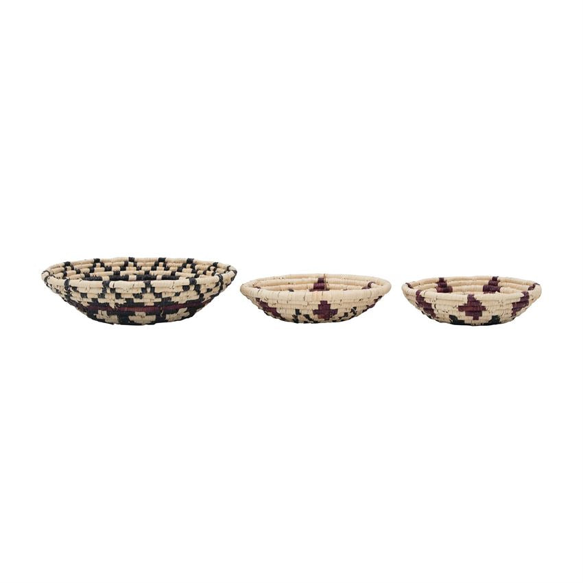 Hand-Woven Seagrass Wall Baskets
