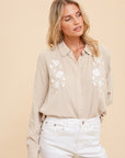 The Cara Embroidered Floral Top