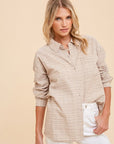 The Donna Stitched Buttondown Top