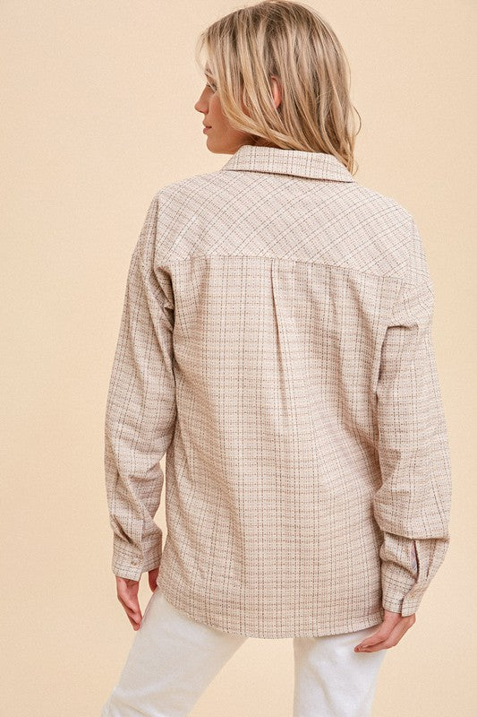 The Donna Stitched Buttondown Top