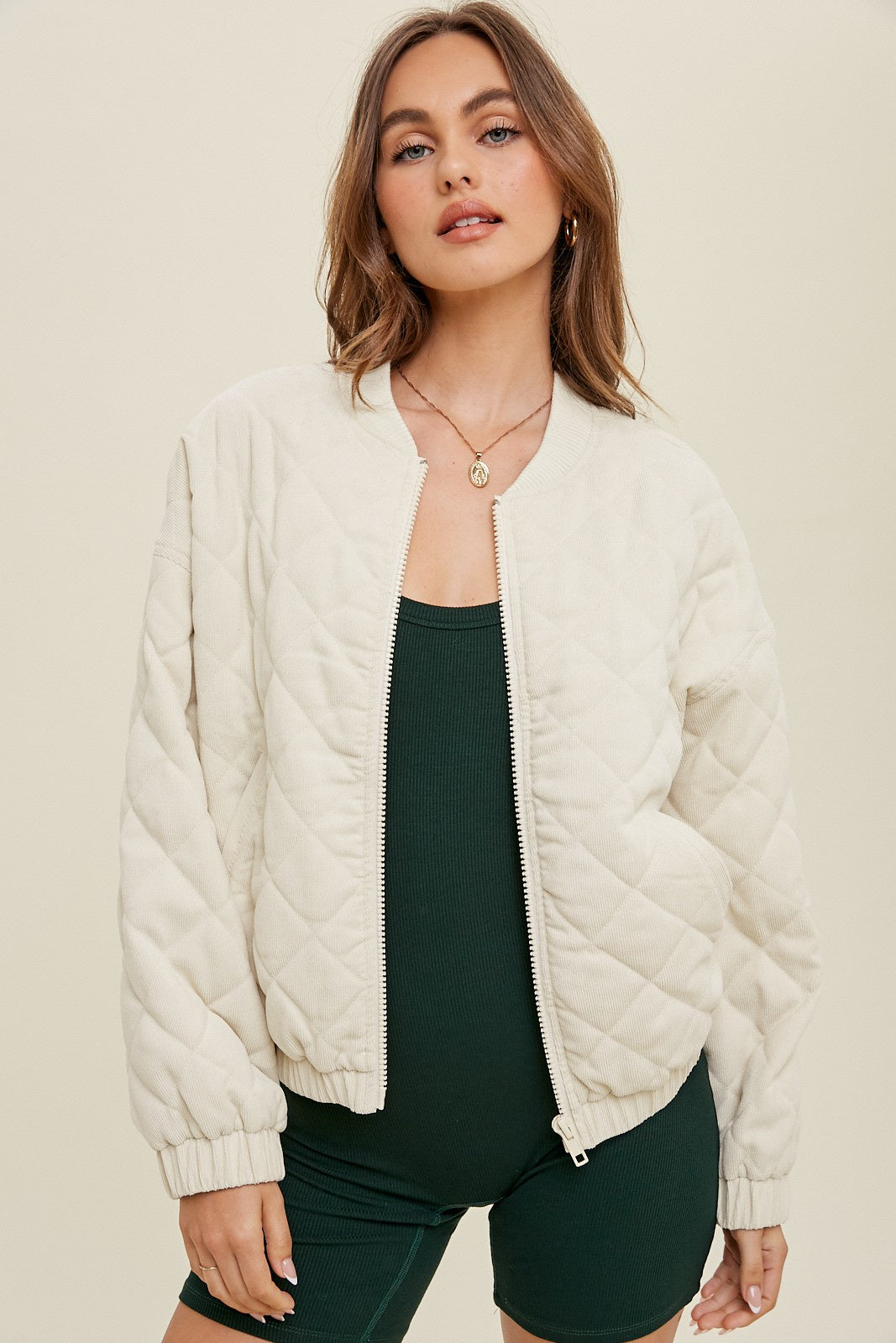 The Else Quilted Bomber Jacket