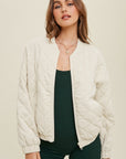 The Else Quilted Bomber Jacket