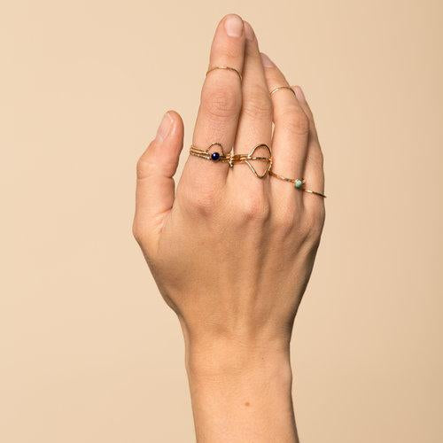 Mini Arc Stacking Ring by Goldeluxe Jewelry