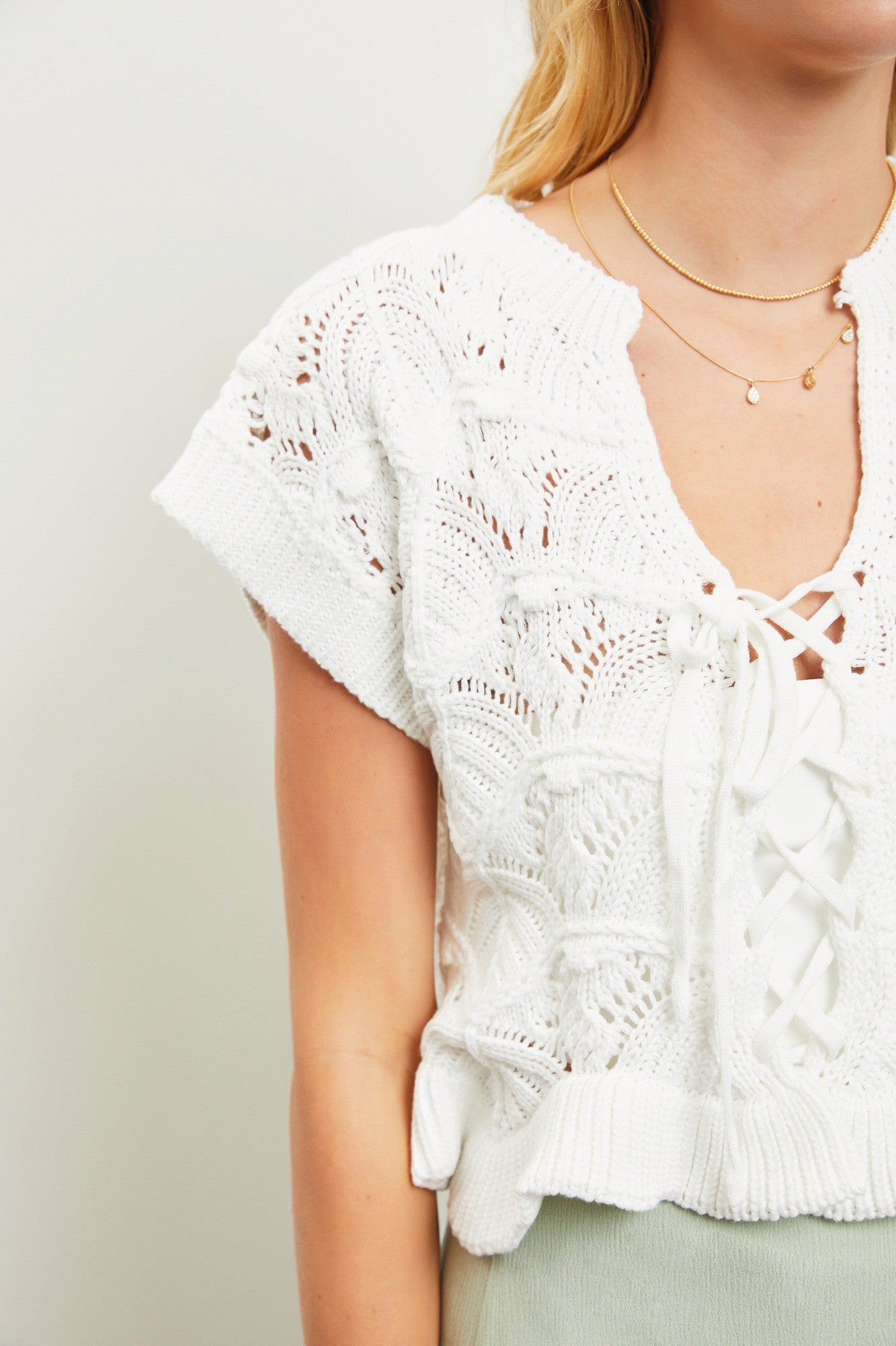 Thread Harper The Harper Lace Up Sweater Top – Thread + Seed