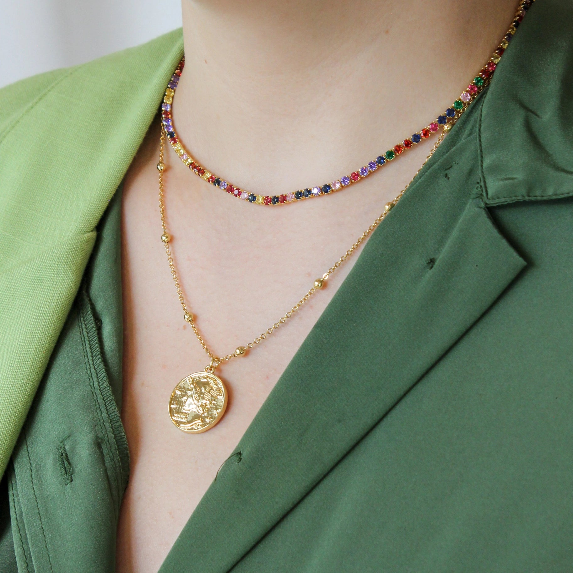The Hermes Medallion Necklace by MASHALLAH