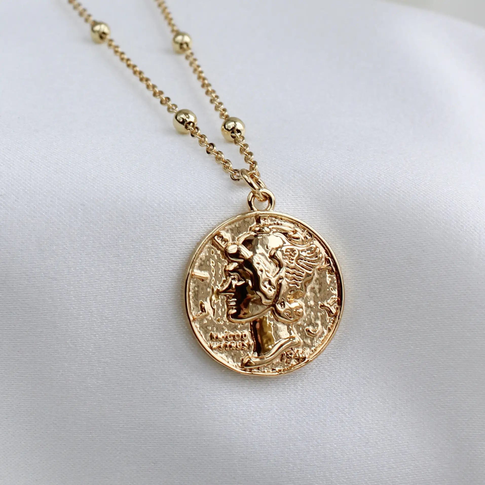 The Hermes Medallion Necklace by MASHALLAH