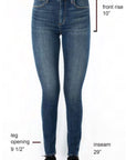 The Hilary High Rise Skinny Jeans by Articles of Society - Pure Blue