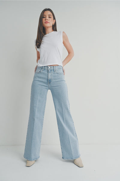 The Leana Denim Wide Leg Jeans – Thread + Seed