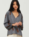 The Mara Leaf Blouse