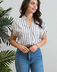 The Mollie Collared Button Up Top