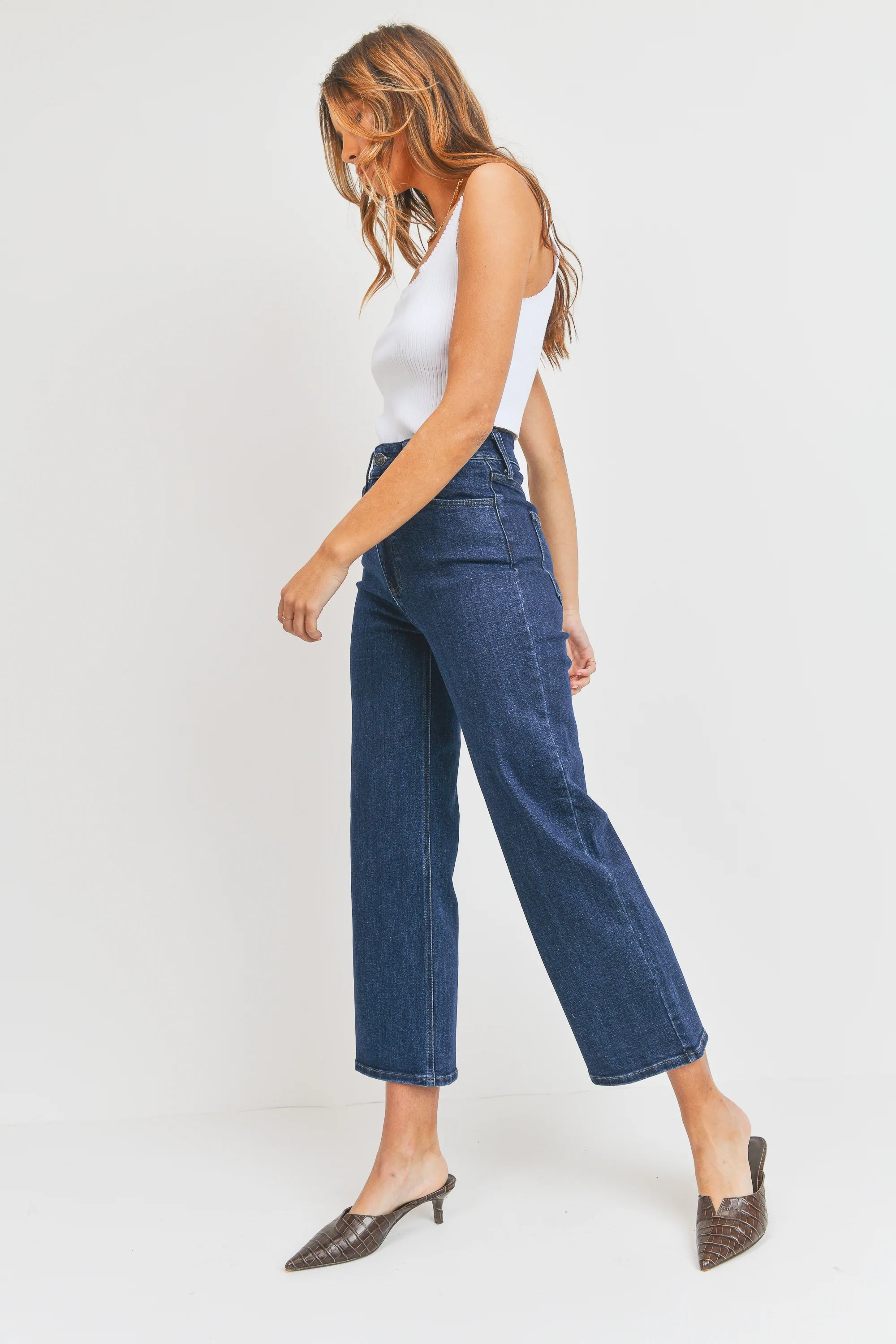 The Jemma Contemporary Wide Leg Jeans by Just Black Denim