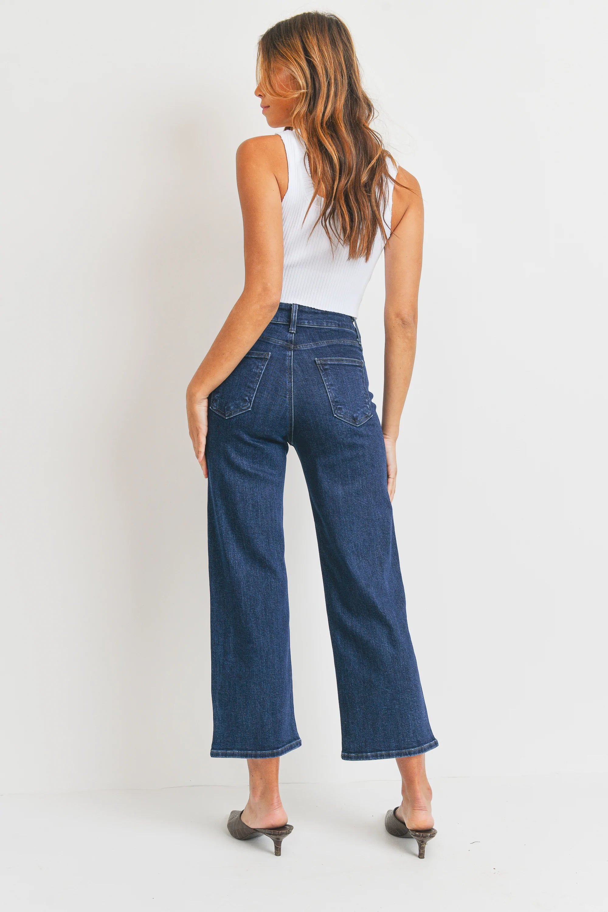 The Jemma Contemporary Wide Leg Jeans by Just Black Denim