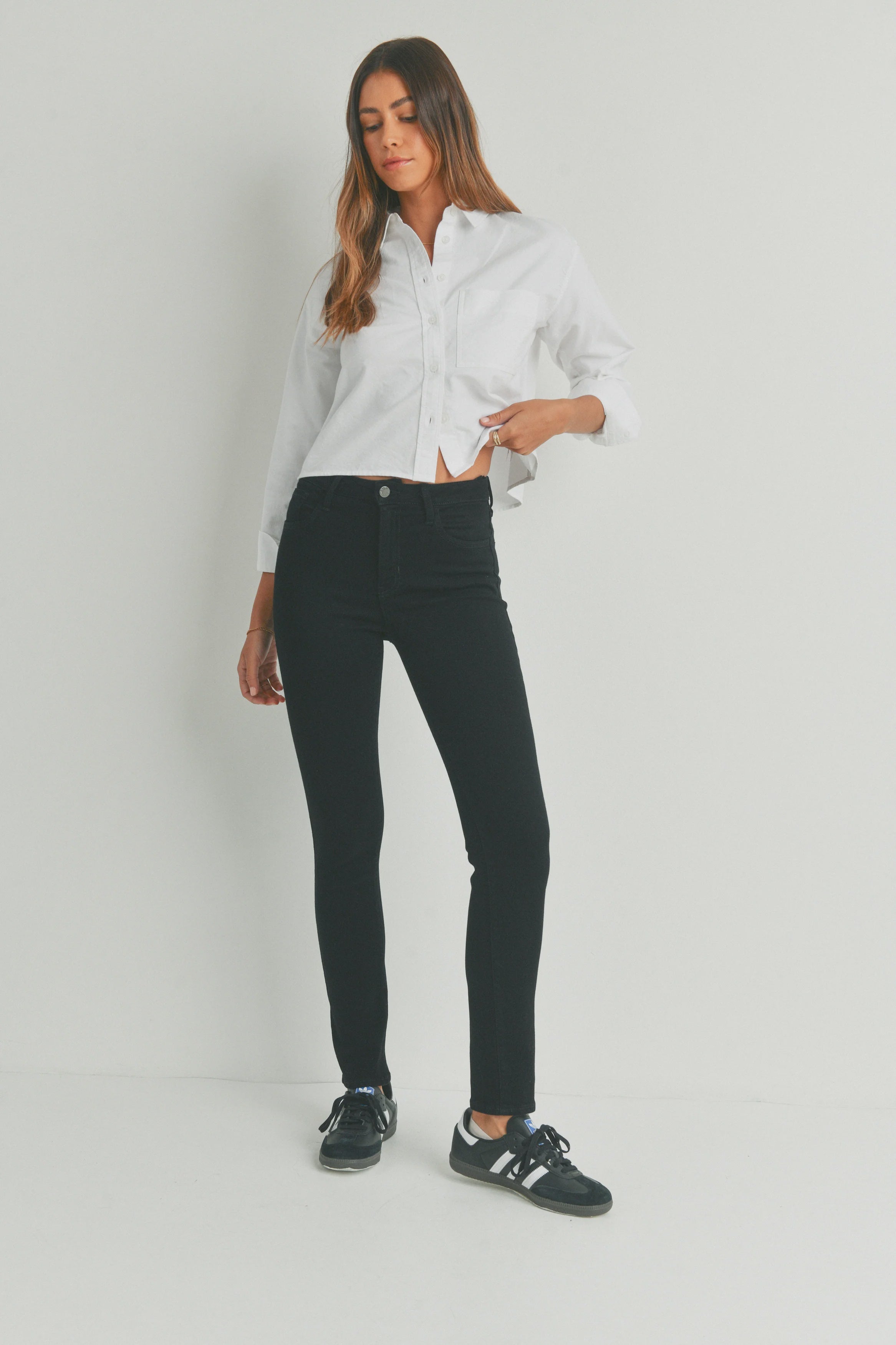 The Kyleigh Slim Straight Jeans by Just Black Denim