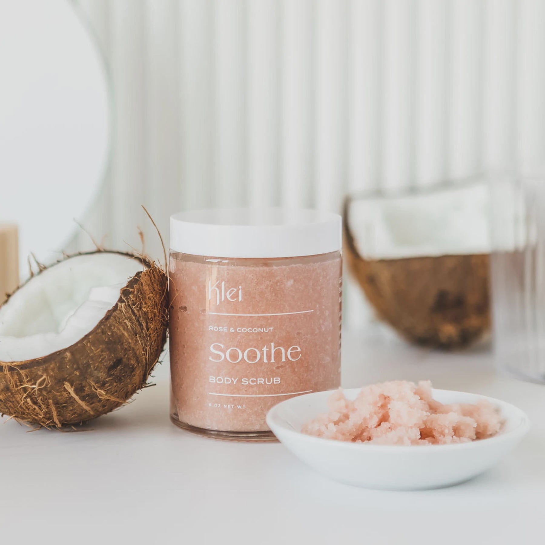Soothe Rose &amp; Coconut Body Scrub by Klei Beauty