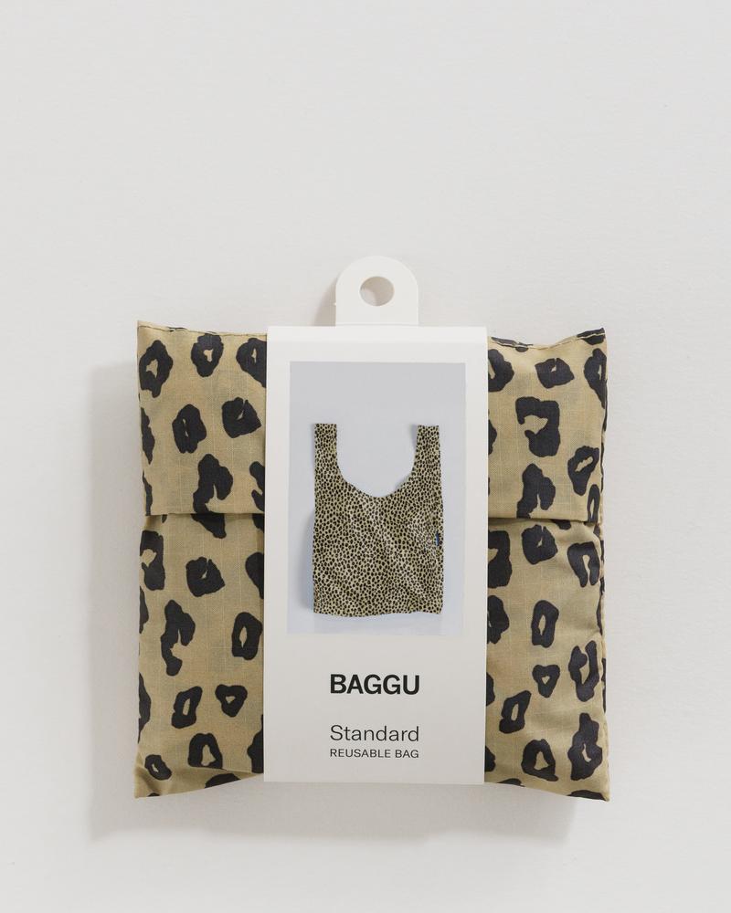 Honey Leopard Standard Reusable Bag by Baggu