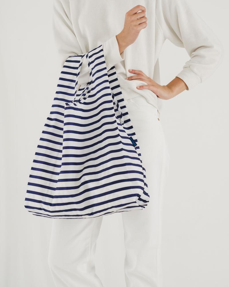 Sailor Stripe Standard Reusable Bag by Baggu