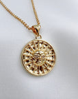The Sun Beam Medallion Necklace by MASHALLAH