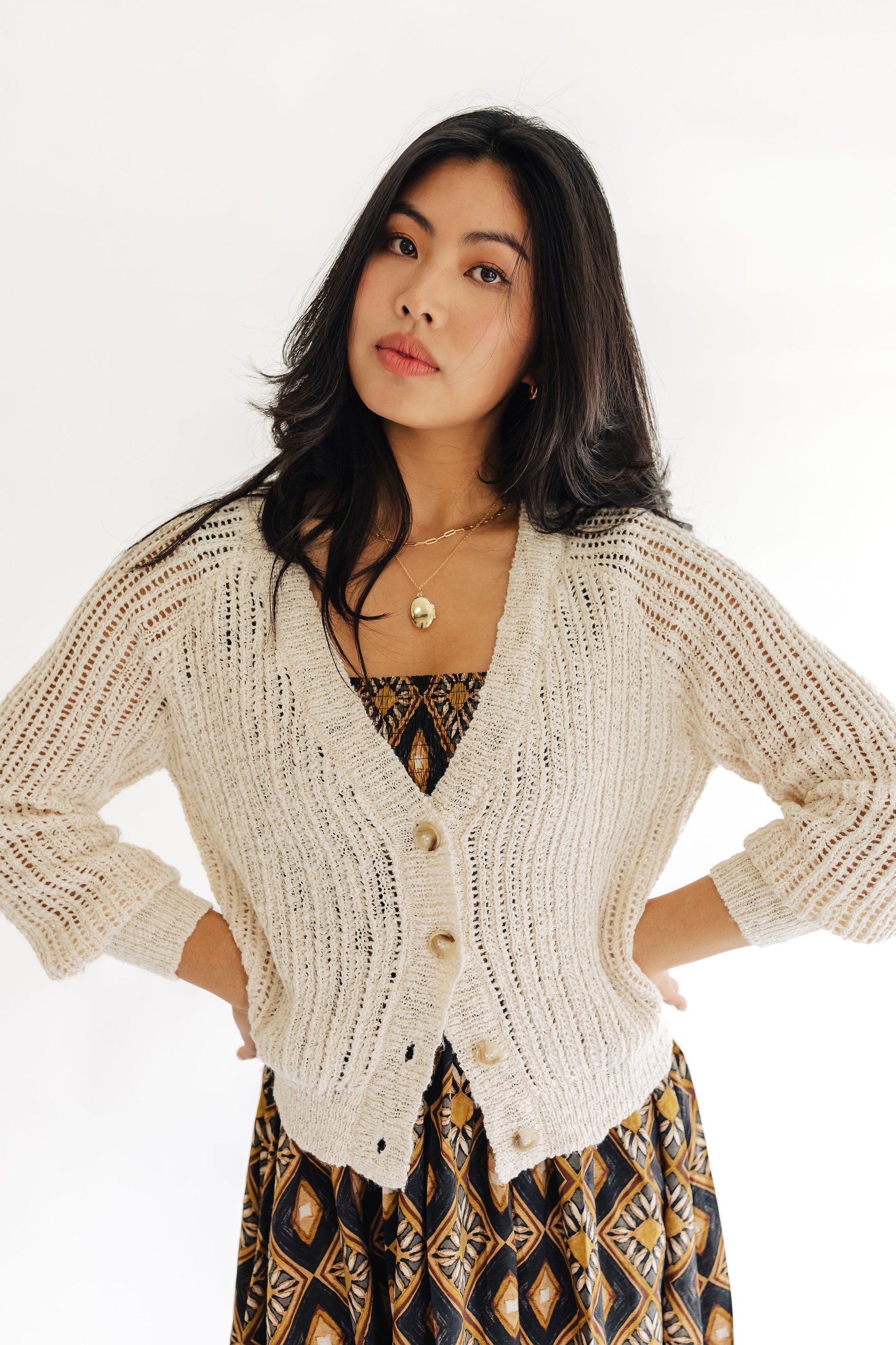 The Luna Button Front Cardigan