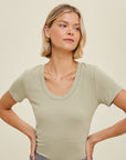 The Tara Scoop Neck Tee