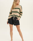 The Stormi Striped Knit Sweater