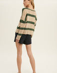 The Stormi Striped Knit Sweater
